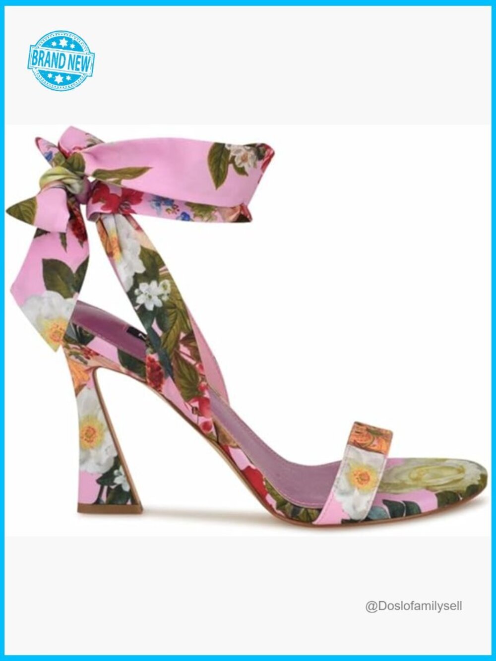 Adjustable Wrap Ankle Strap Heeled Sandals Open Round Toe Spool Heel Casual Chic